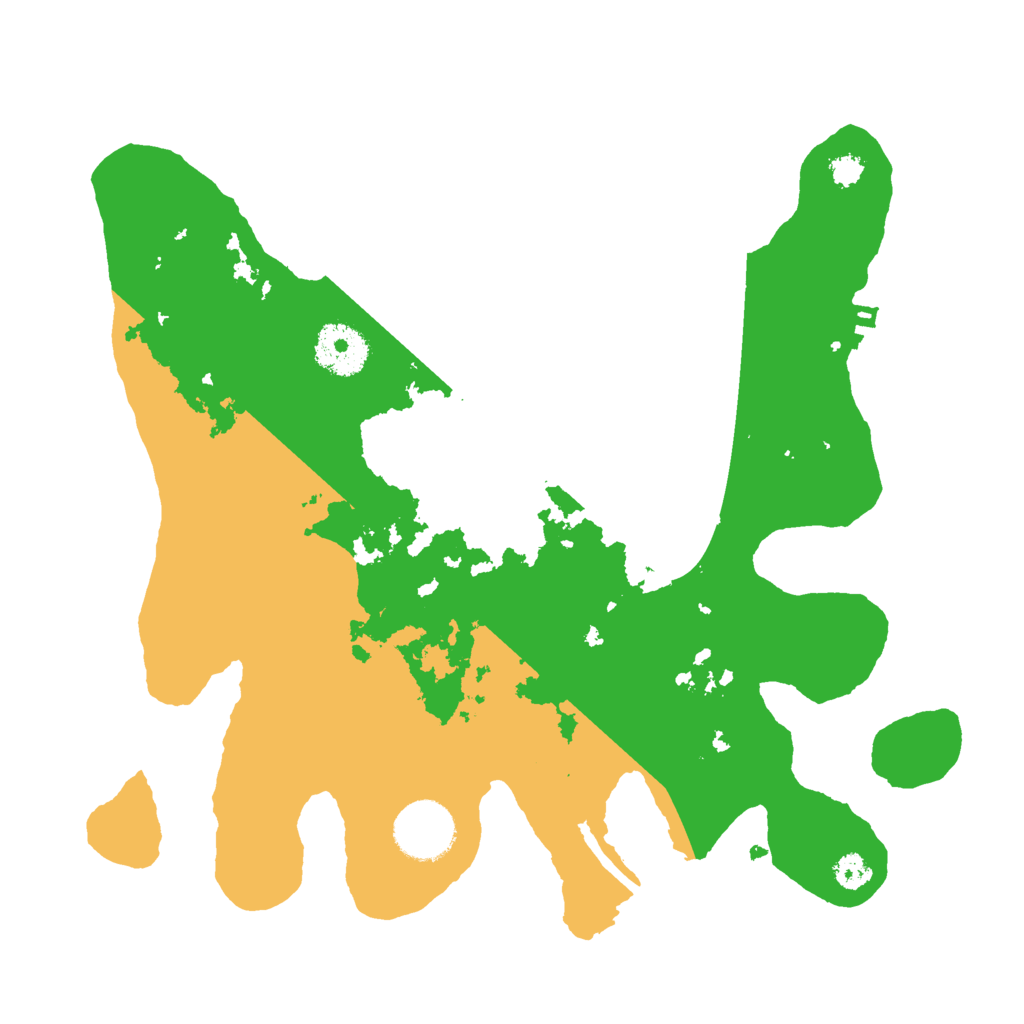 Biome Rust Map: Procedural Map, Size: 3000, Seed: 123422