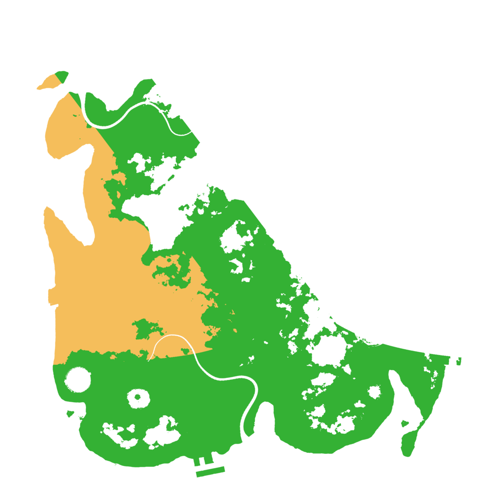 Biome Rust Map: Procedural Map, Size: 3500, Seed: 831135