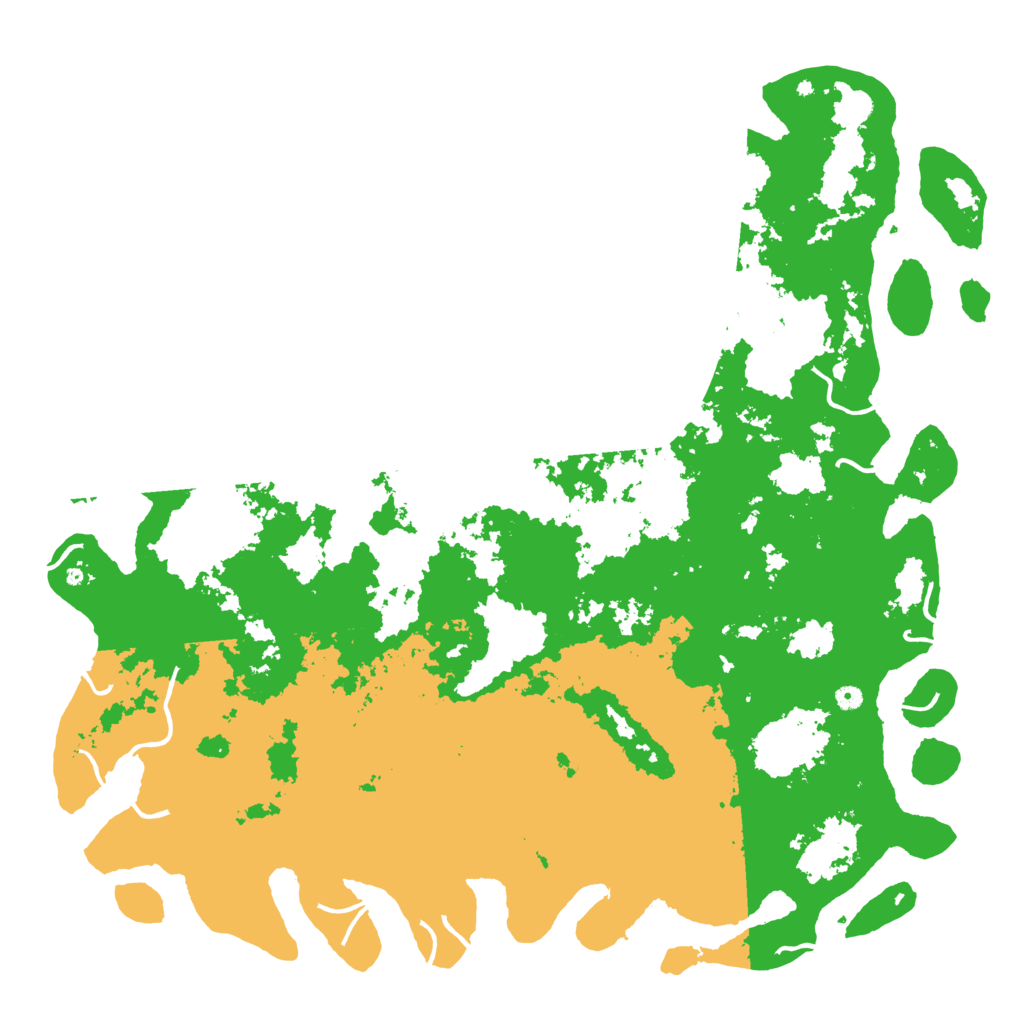 Biome Rust Map: Procedural Map, Size: 6000, Seed: 5018