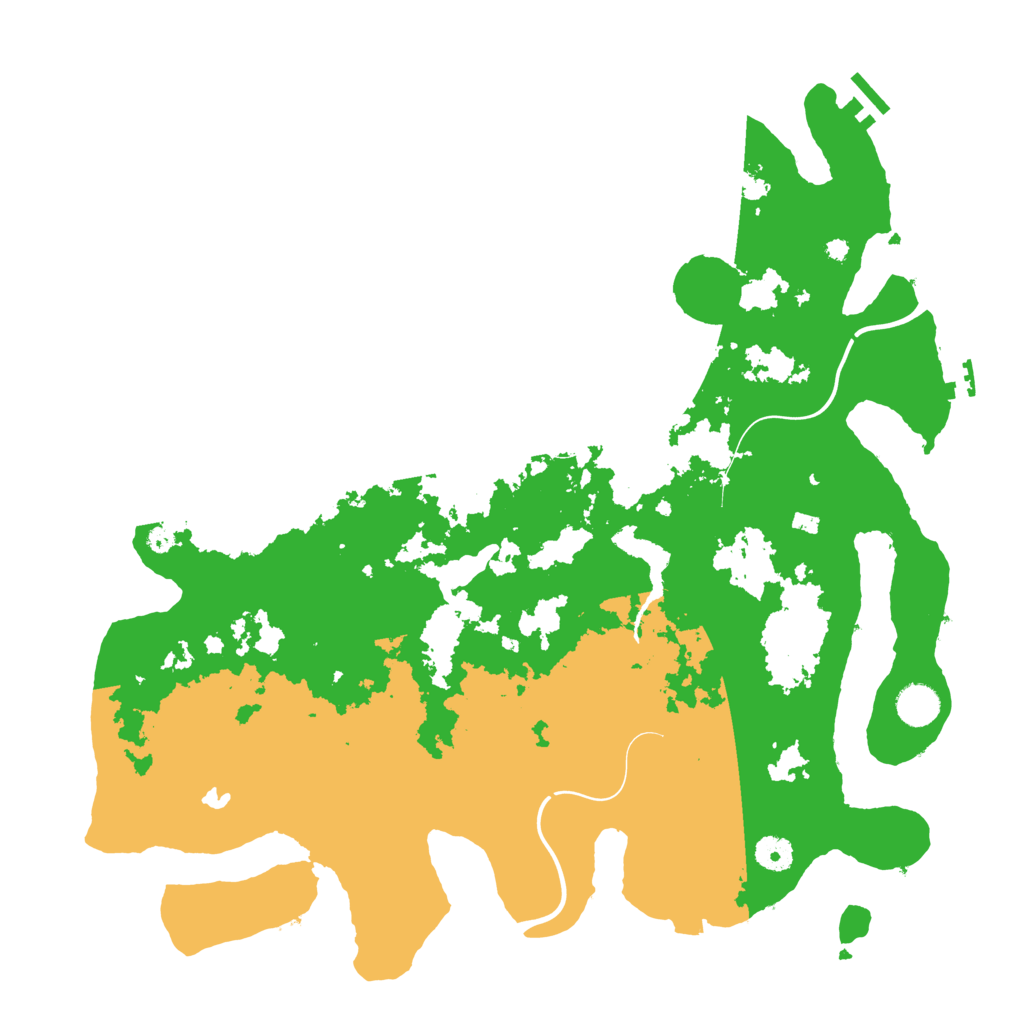 Biome Rust Map: Procedural Map, Size: 4200, Seed: 869