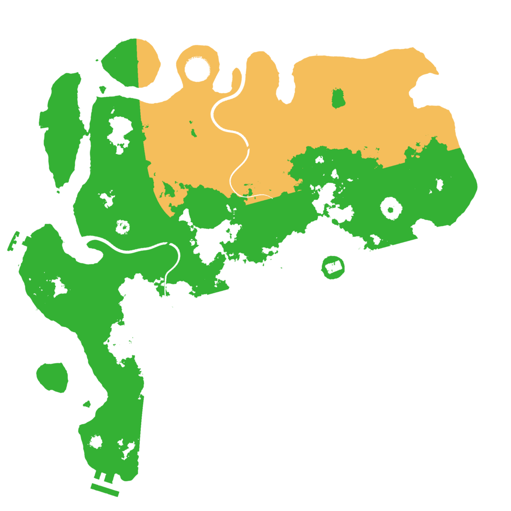 Biome Rust Map: Procedural Map, Size: 3600, Seed: 1814335924