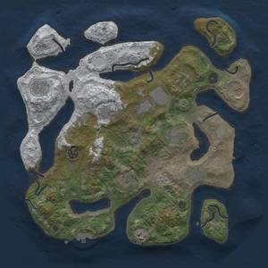 Thumbnail Rust Map: Procedural Map, Size: 3850, Seed: 2103793495, 20 Monuments