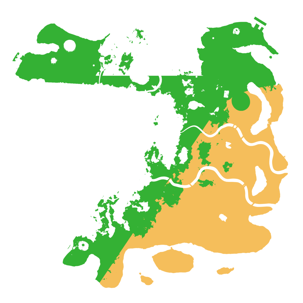 Biome Rust Map: Procedural Map, Size: 4500, Seed: 9294451