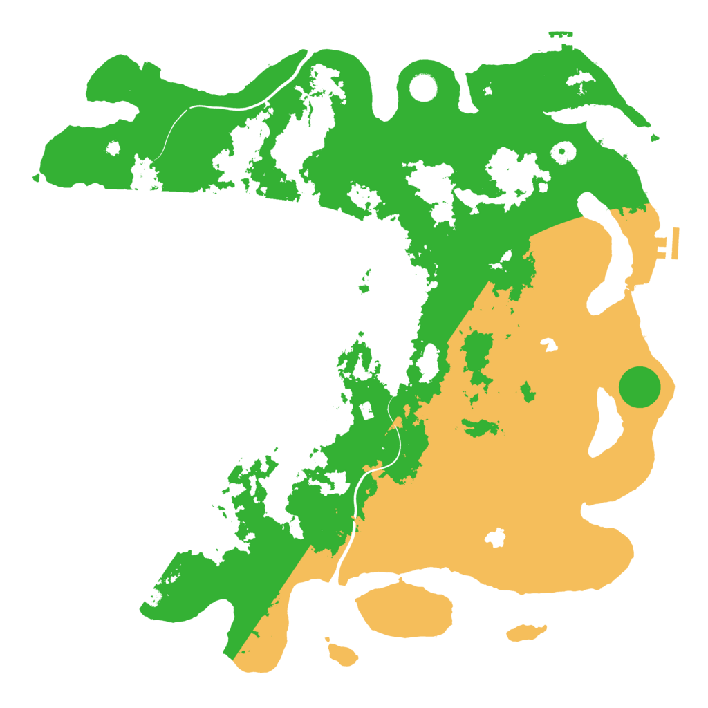 Biome Rust Map: Procedural Map, Size: 4500, Seed: 9294451