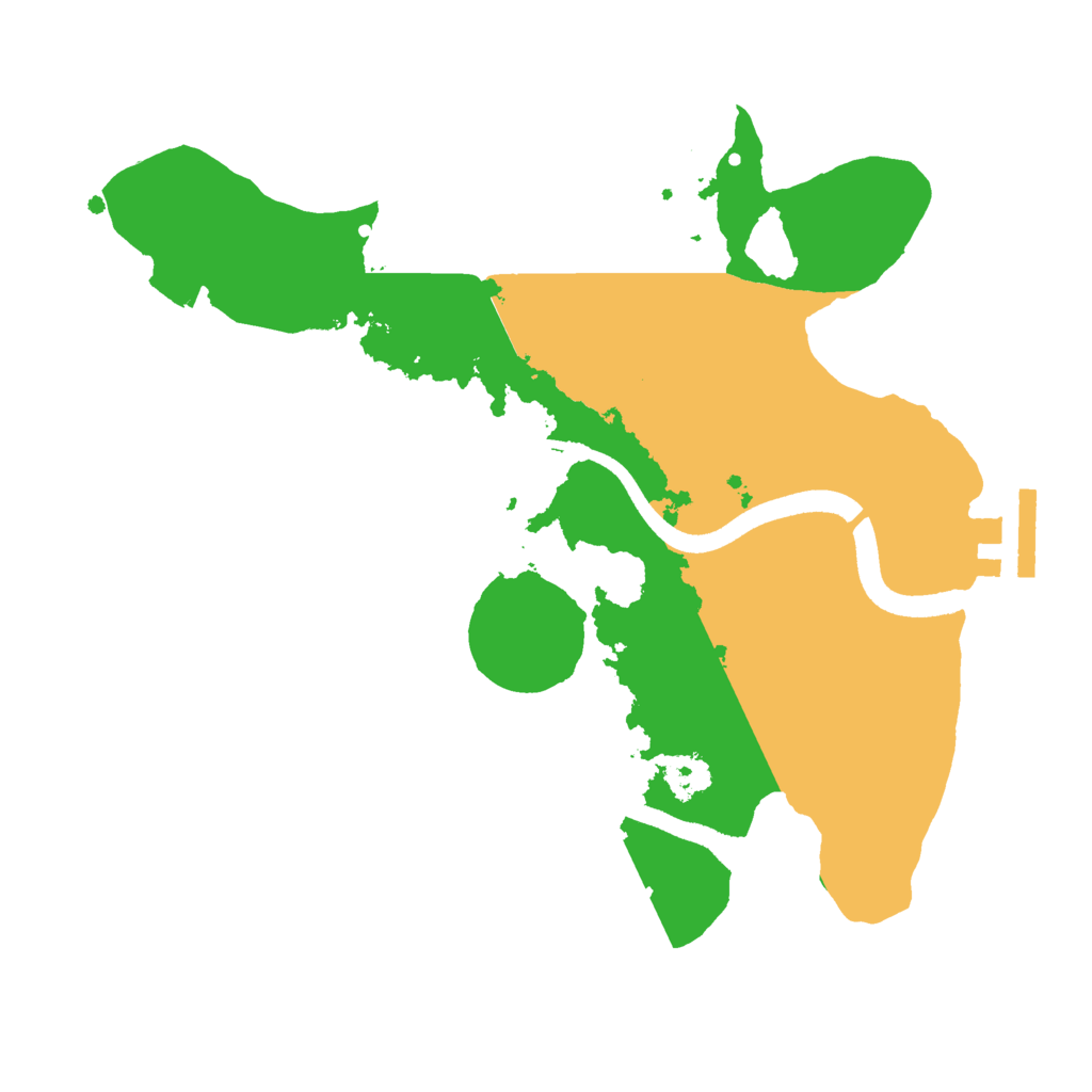 Biome Rust Map: Procedural Map, Size: 2500, Seed: 808874