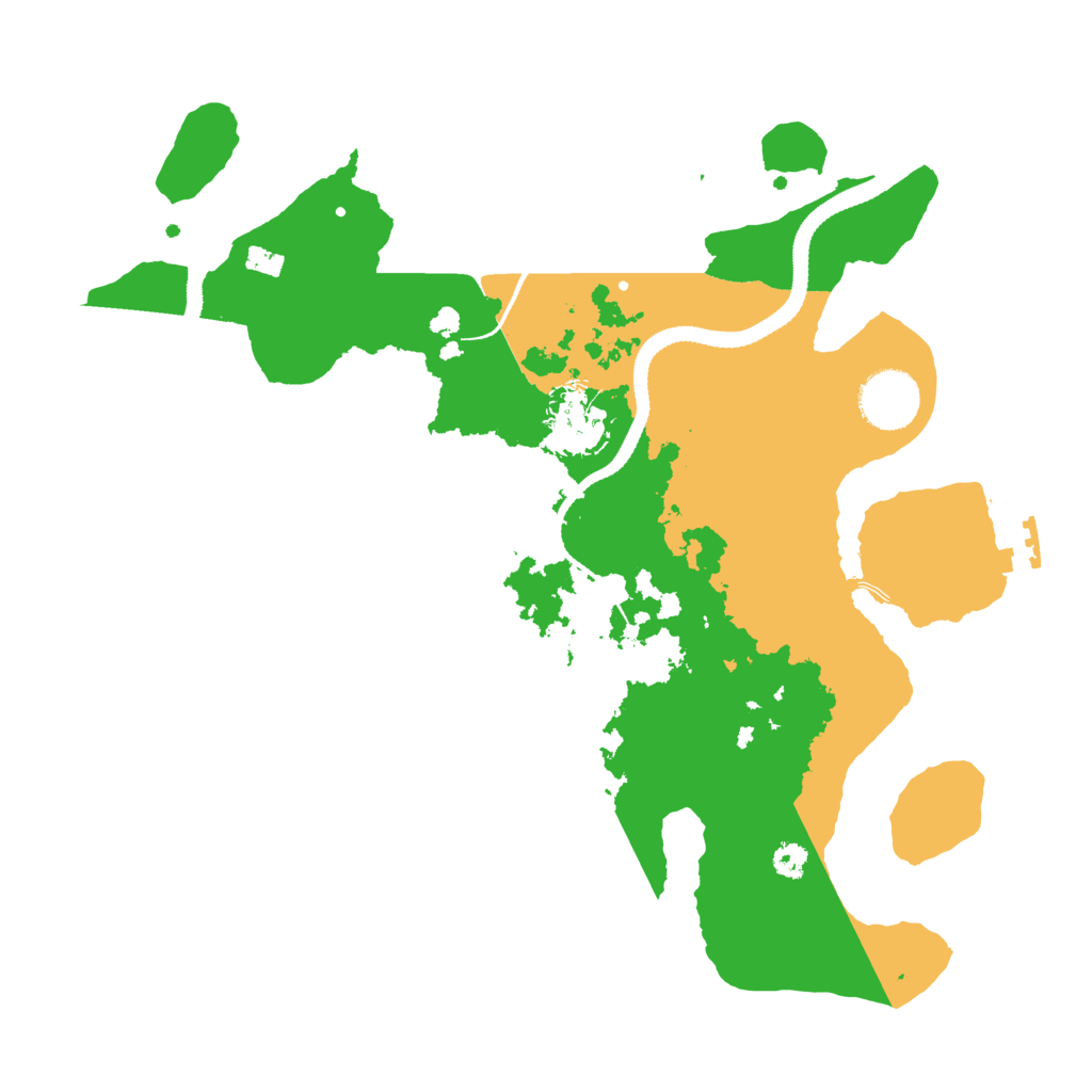 Biome Rust Map: Procedural Map, Size: 3200, Seed: 7275521