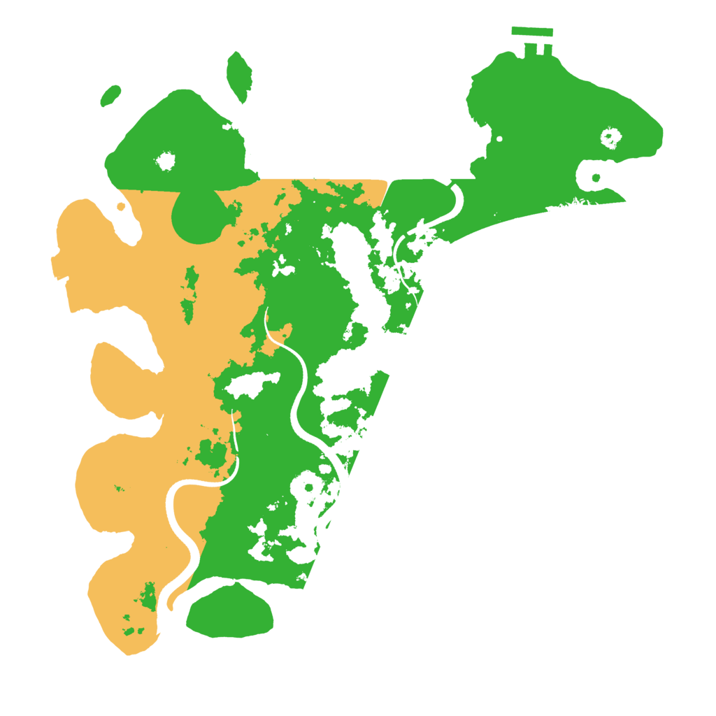 Biome Rust Map: Procedural Map, Size: 3500, Seed: 8543