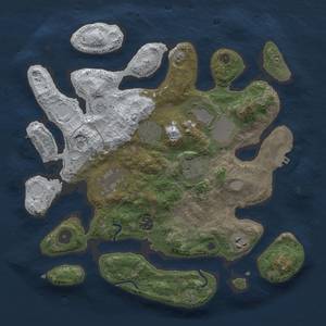 Thumbnail Rust Map: Procedural Map, Size: 3500, Seed: 319, 15 Monuments