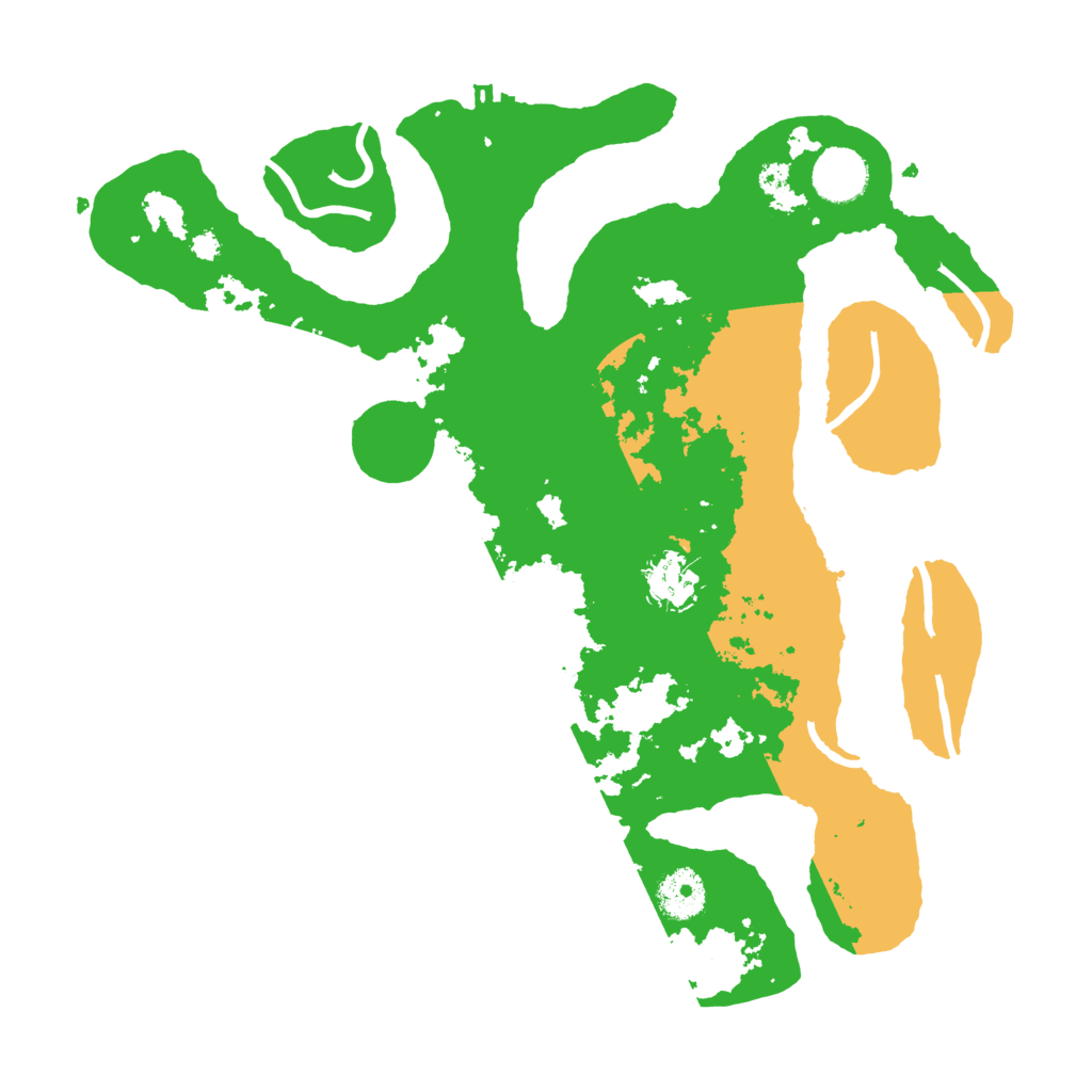 Biome Rust Map: Procedural Map, Size: 3500, Seed: 38131302