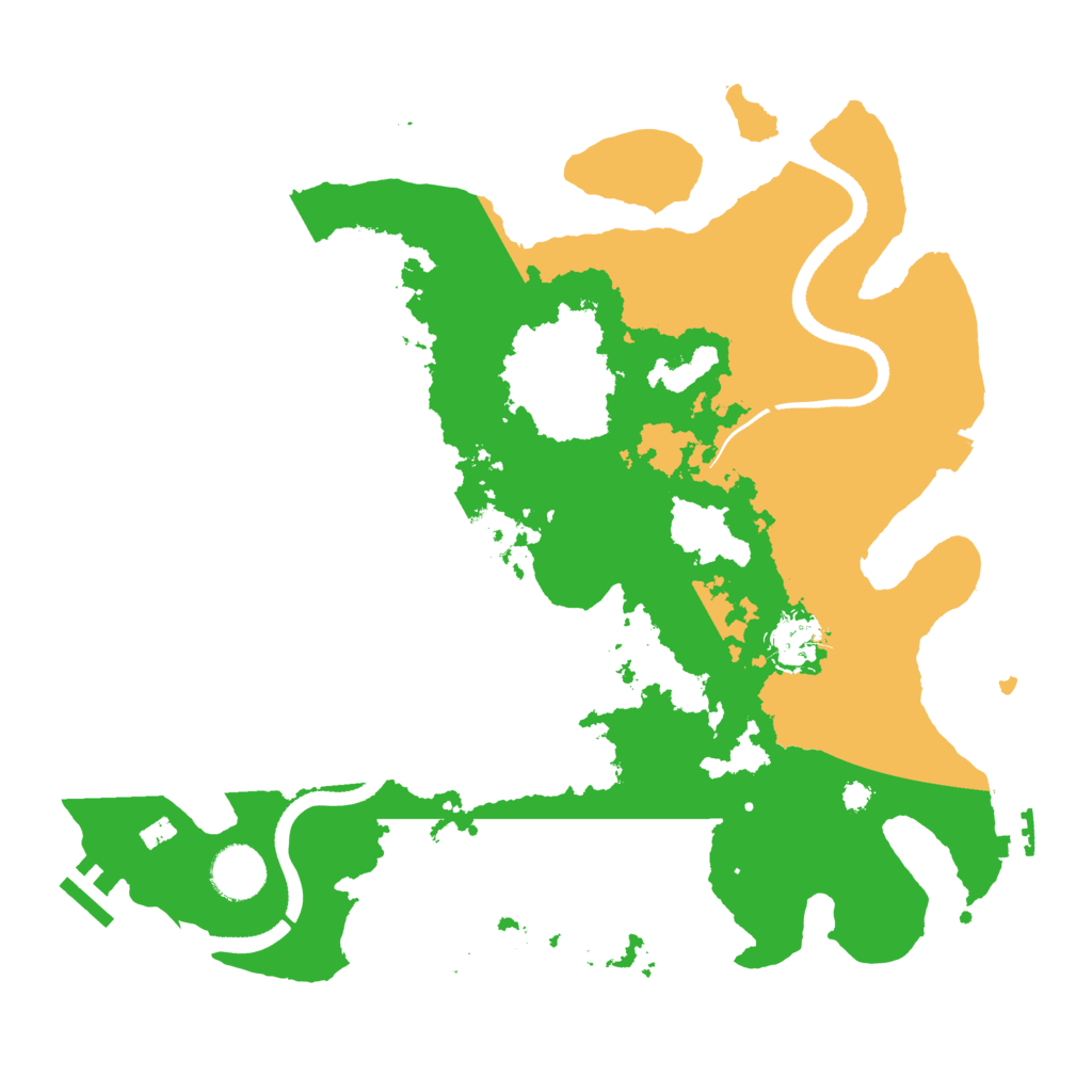 Biome Rust Map: Procedural Map, Size: 3501, Seed: 747552120