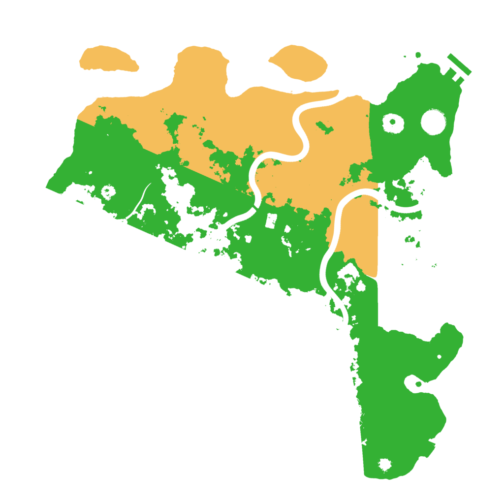 Biome Rust Map: Procedural Map, Size: 3600, Seed: 2851645