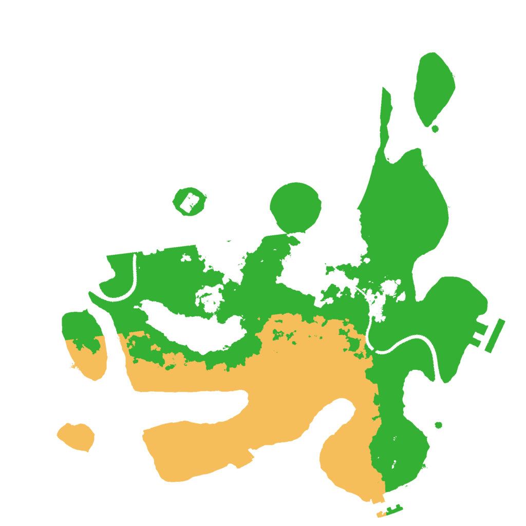 Biome Rust Map: Procedural Map, Size: 3000, Seed: 23849