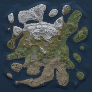 Thumbnail Rust Map: Procedural Map, Size: 4000, Seed: 22, 18 Monuments