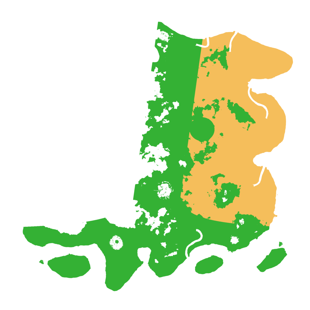 Biome Rust Map: Procedural Map, Size: 3500, Seed: 572411
