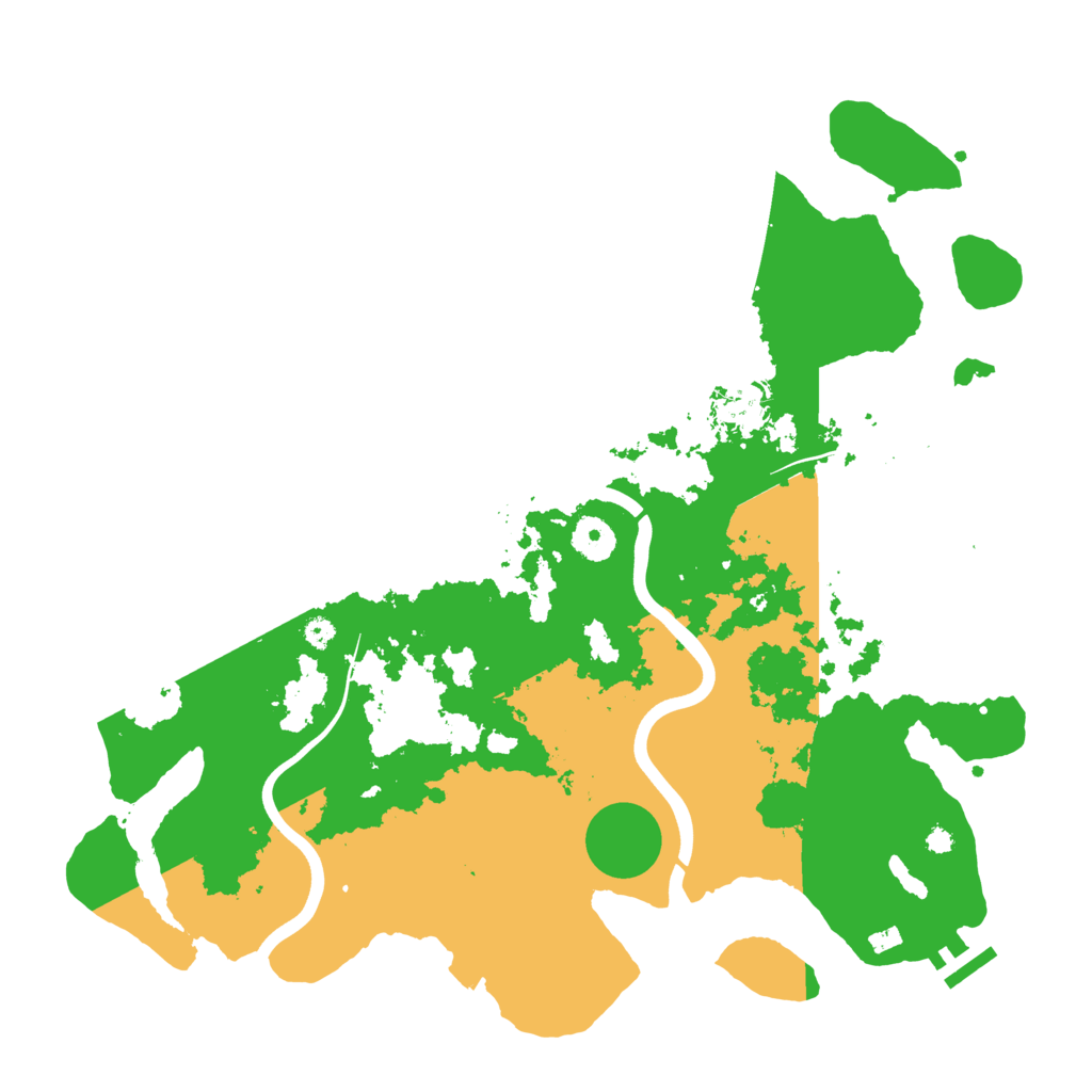 Biome Rust Map: Procedural Map, Size: 3800, Seed: 2541