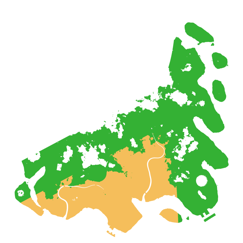 Biome Rust Map: Procedural Map, Size: 3800, Seed: 2541