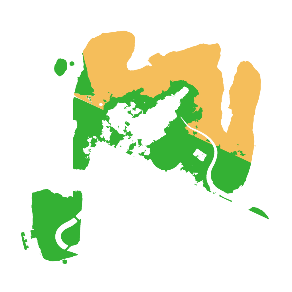 Biome Rust Map: Procedural Map, Size: 2500, Seed: 2864631