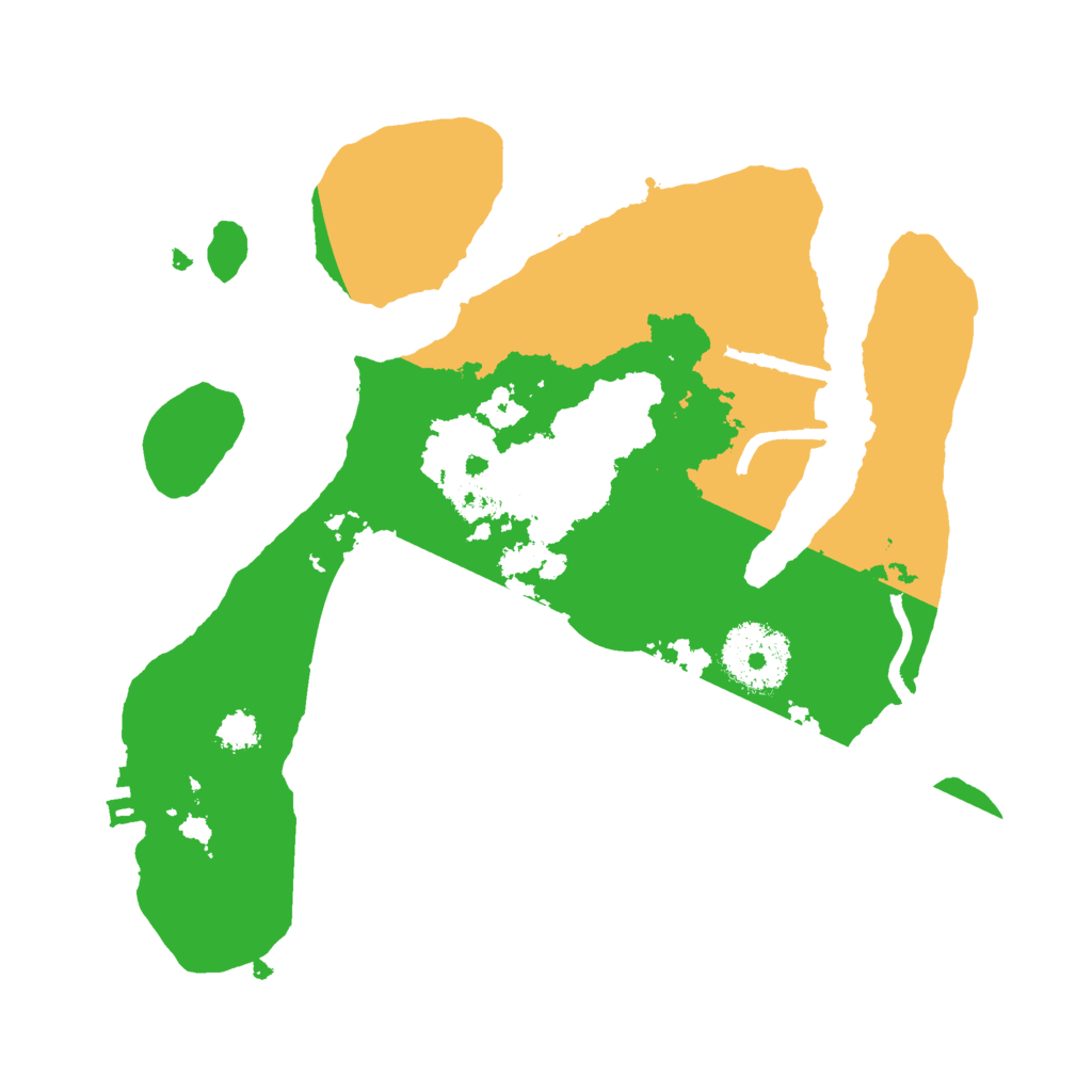 Biome Rust Map: Procedural Map, Size: 2500, Seed: 2864631
