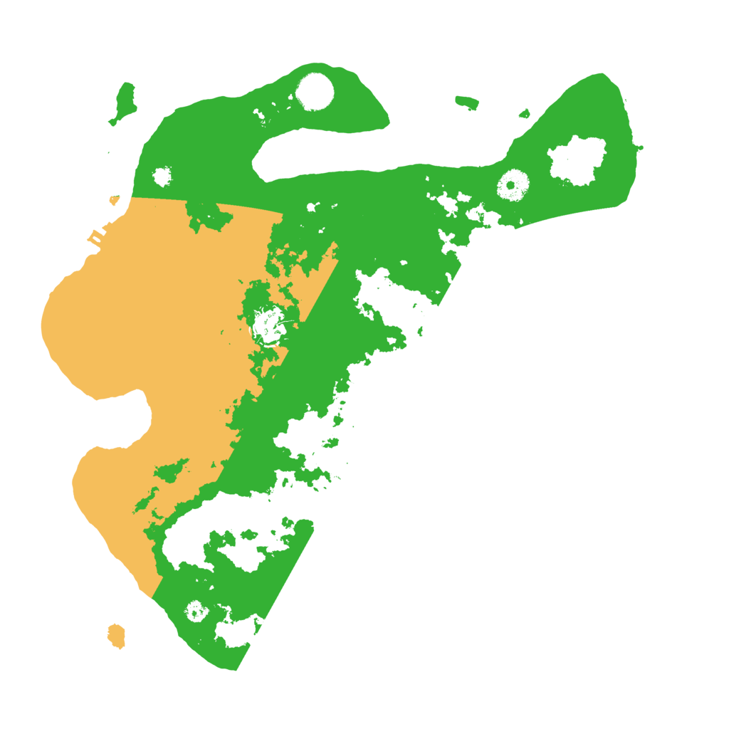 Biome Rust Map: Procedural Map, Size: 3500, Seed: 25619