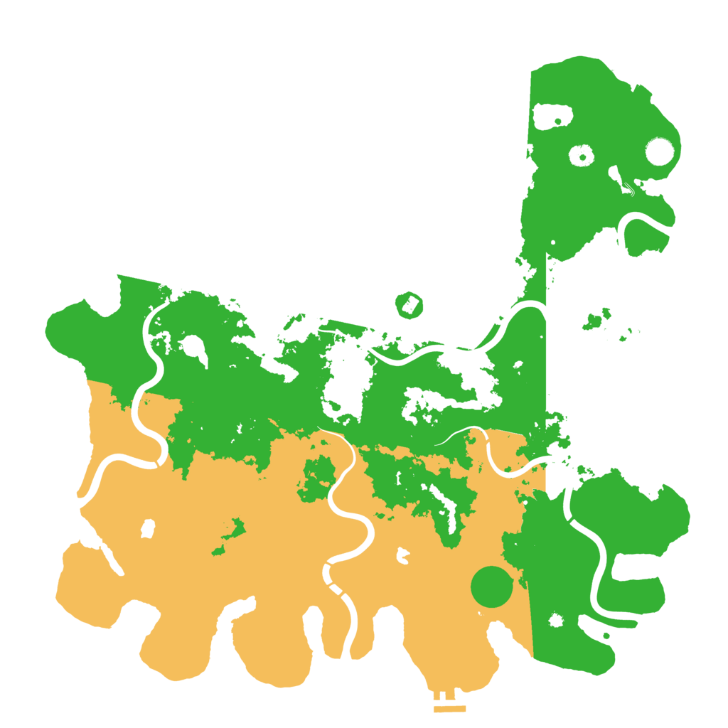 Biome Rust Map: Procedural Map, Size: 4600, Seed: 60389