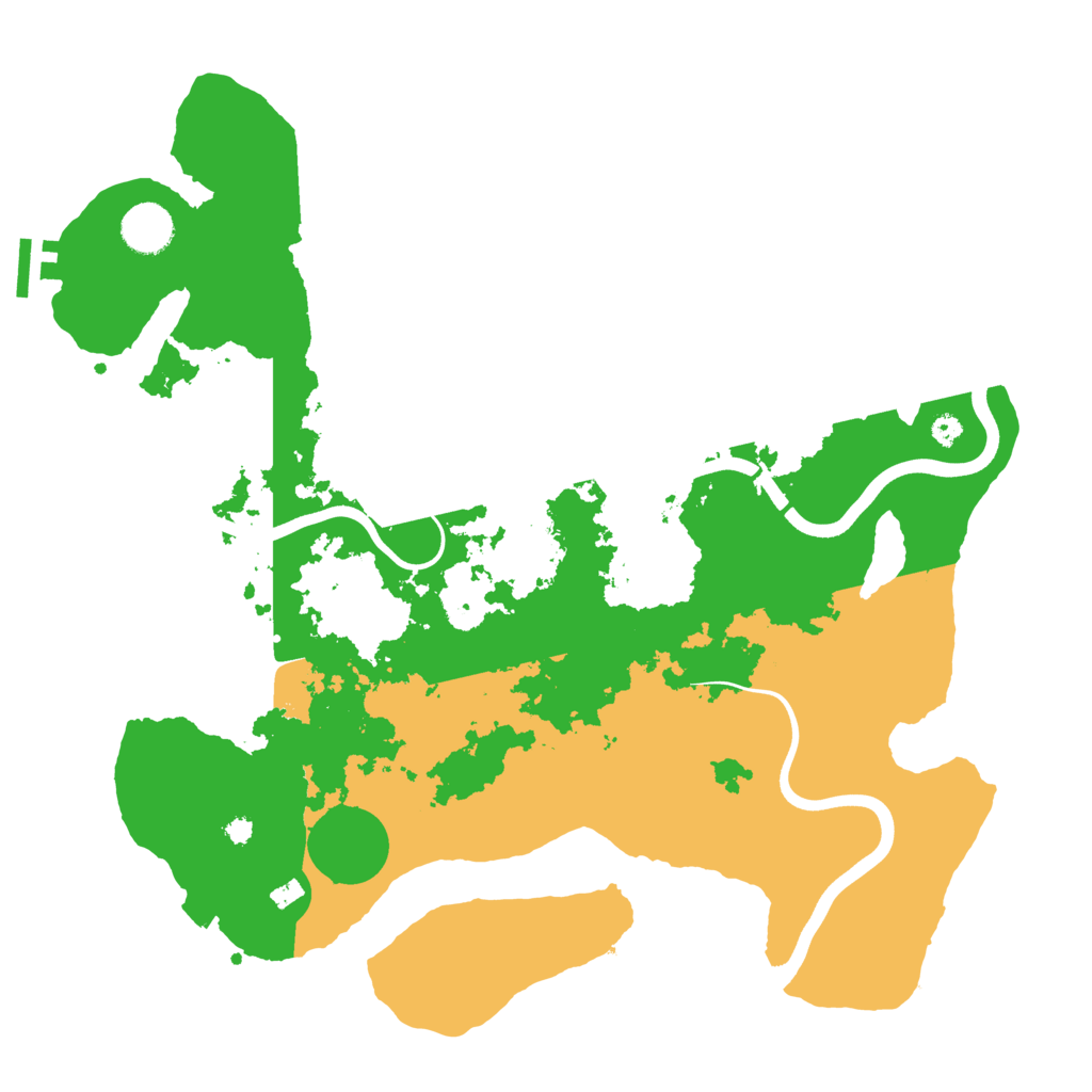 Biome Rust Map: Procedural Map, Size: 3750, Seed: 1468712