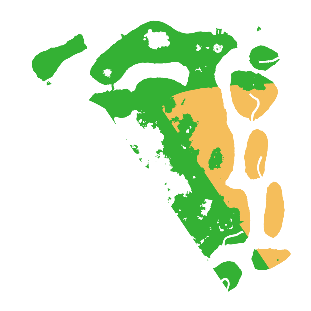 Biome Rust Map: Procedural Map, Size: 3500, Seed: 61220952