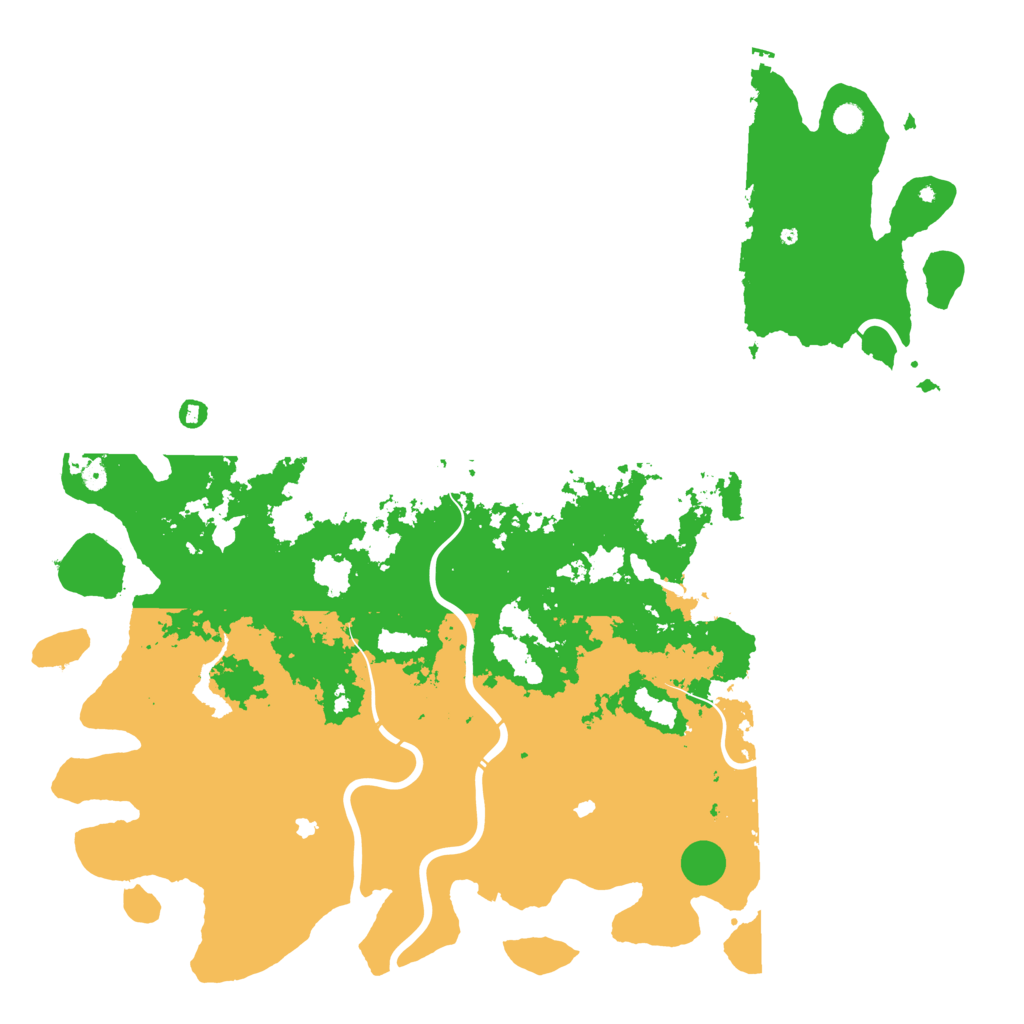 Biome Rust Map: Procedural Map, Size: 6000, Seed: 16031986
