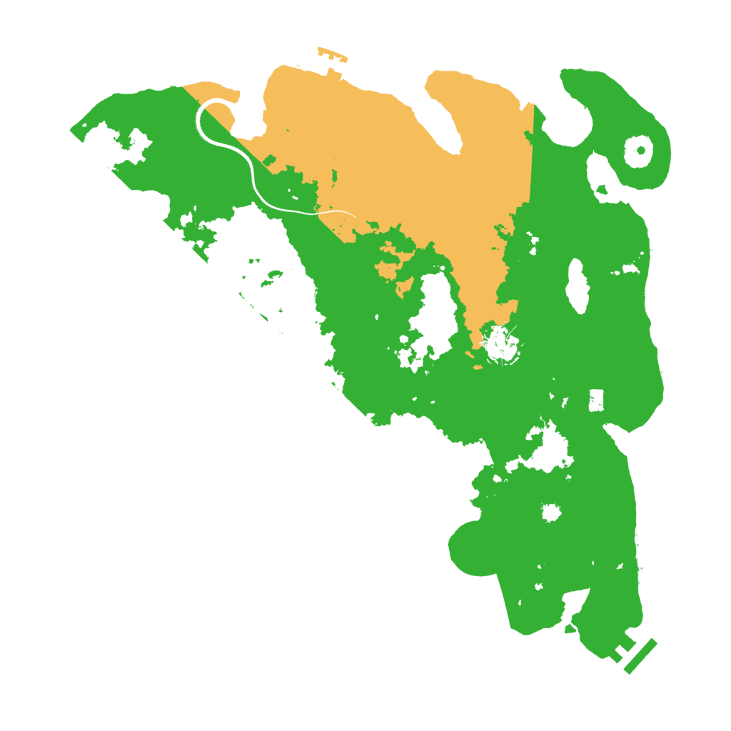 Biome Rust Map: Procedural Map, Size: 3500, Seed: 1090796967