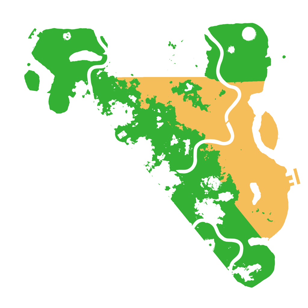 Biome Rust Map: Procedural Map, Size: 3900, Seed: 686396699