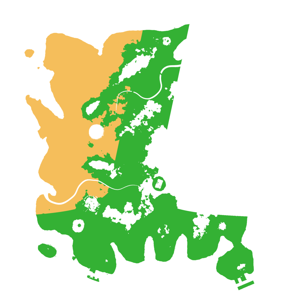 Biome Rust Map: Procedural Map, Size: 3500, Seed: 887042138