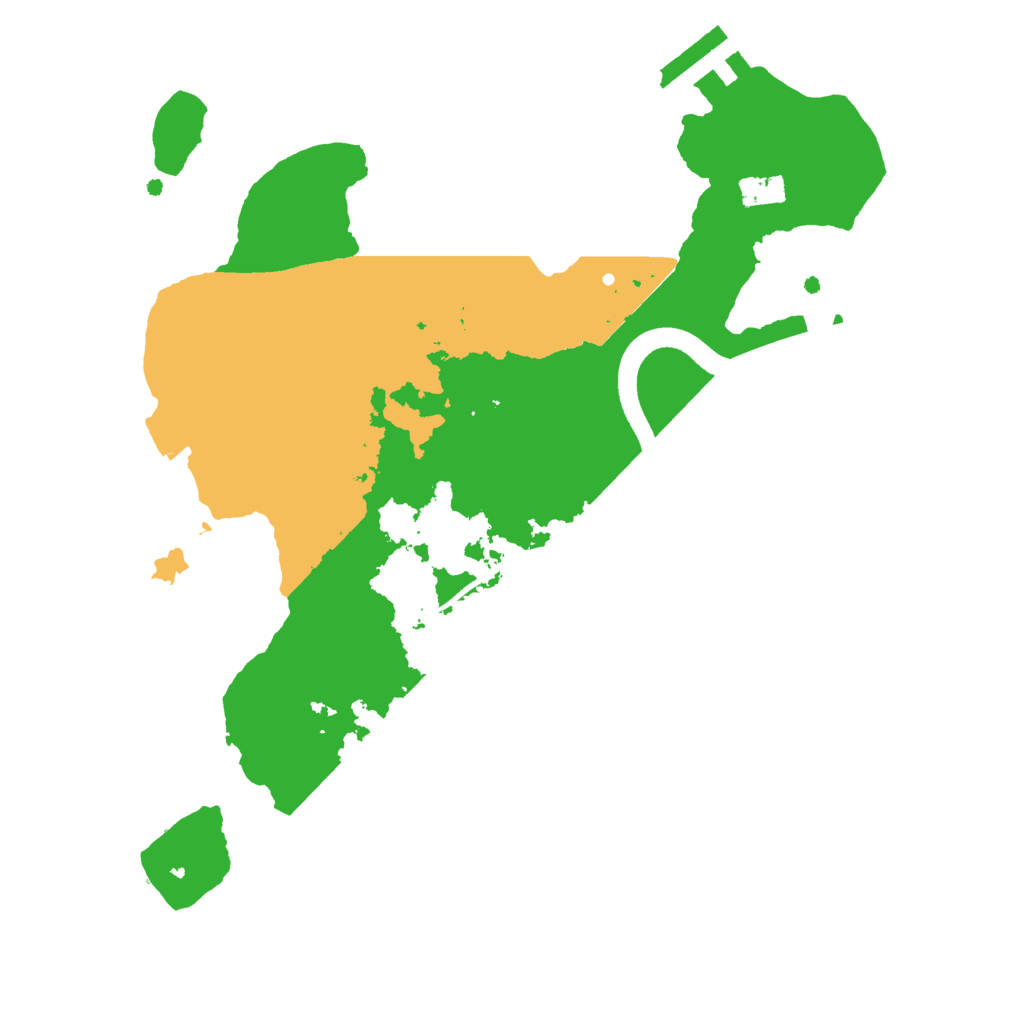 Biome Rust Map: Procedural Map, Size: 2500, Seed: 727