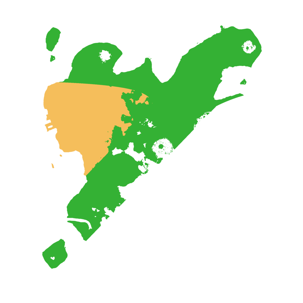 Biome Rust Map: Procedural Map, Size: 2500, Seed: 727