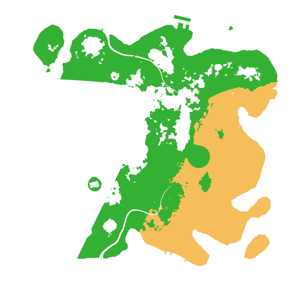 Biome Rust Map: Procedural Map, Size: 3500, Seed: 5173234