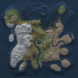 Thumbnail Rust Map: Procedural Map, Size: 3000, Seed: 31, 10 Monuments