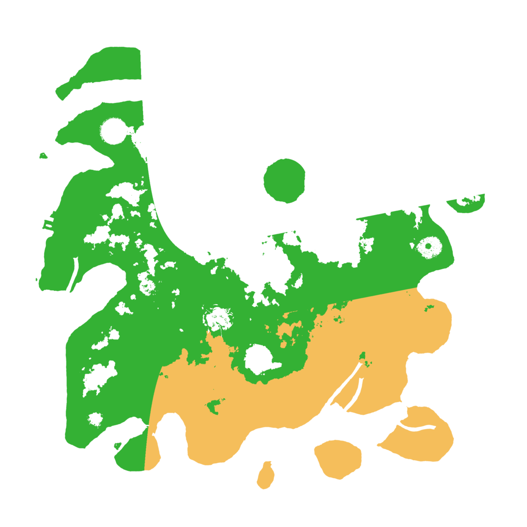 Biome Rust Map: Procedural Map, Size: 3500, Seed: 49353