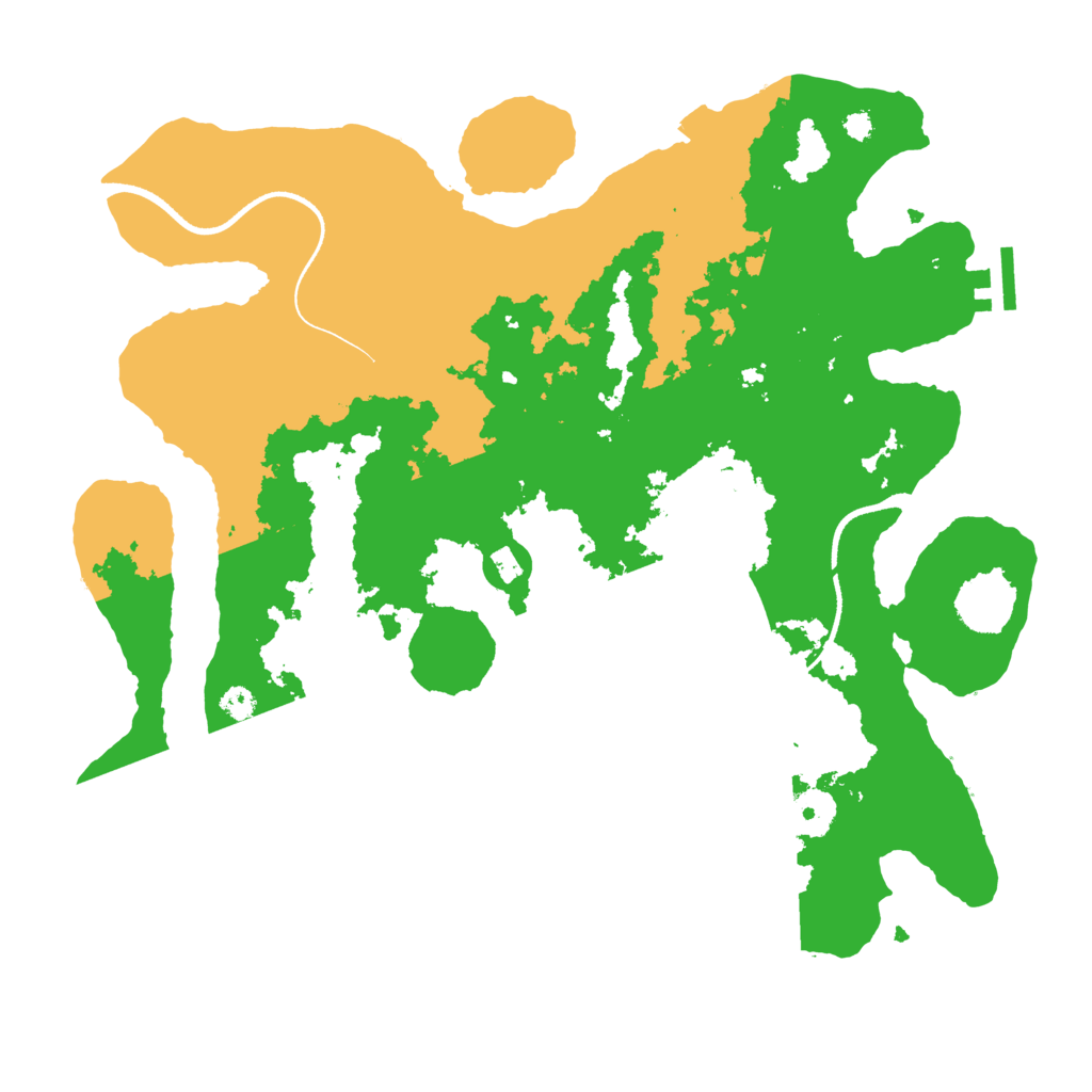 Biome Rust Map: Procedural Map, Size: 3500, Seed: 31823