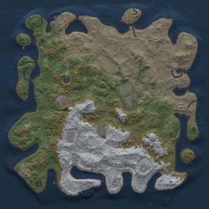 Rust Map: Procedural Map, Size: 4500, Seed: 13056573, 19 Monuments