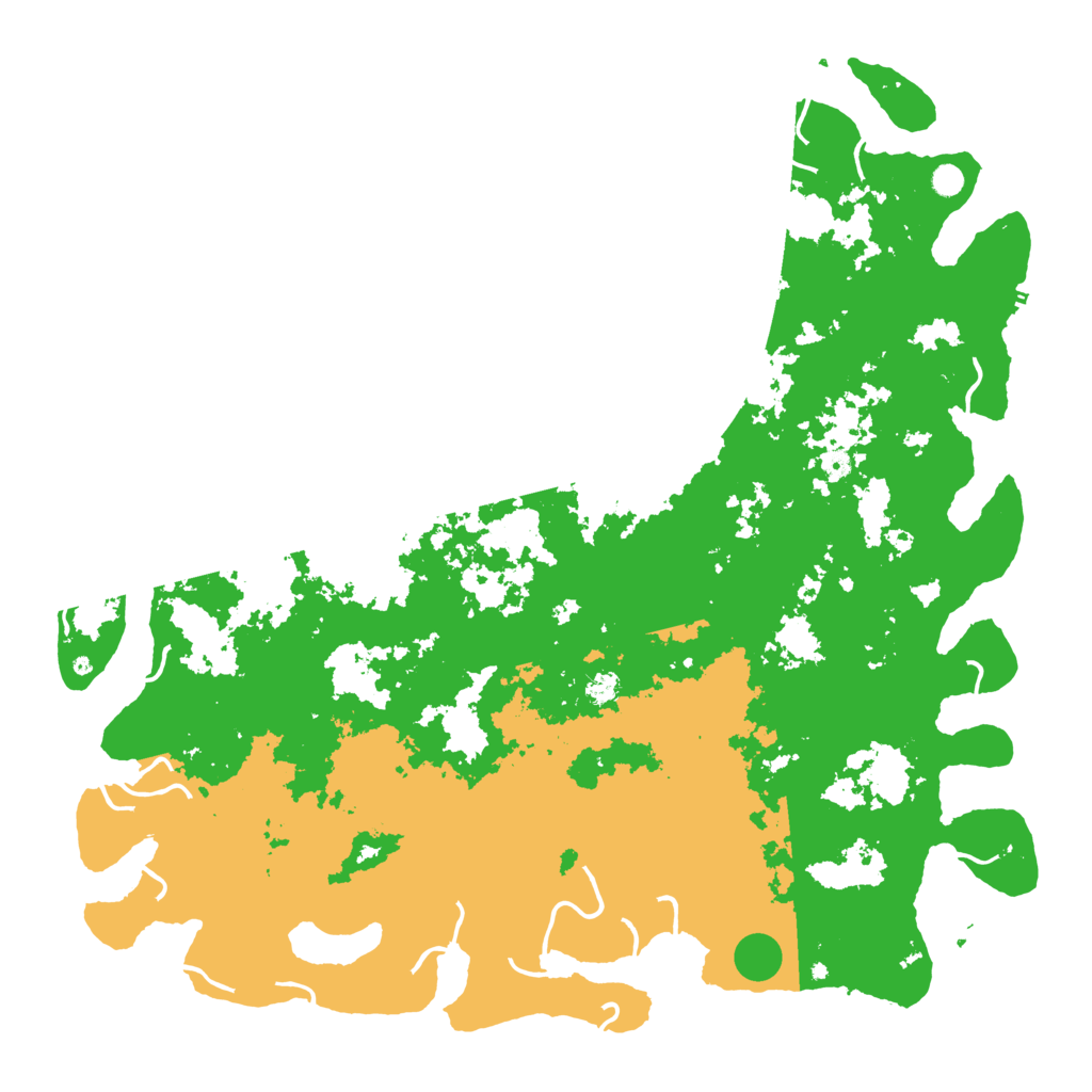 Biome Rust Map: Procedural Map, Size: 6000, Seed: 23745768