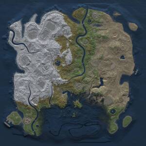 Thumbnail Rust Map: Procedural Map, Size: 4250, Seed: 376175632, 17 Monuments