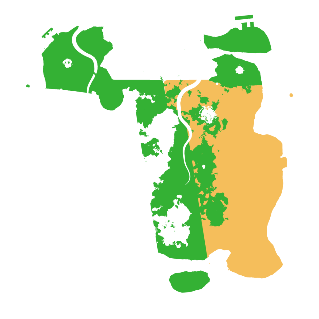 Biome Rust Map: Procedural Map, Size: 3550, Seed: 32194