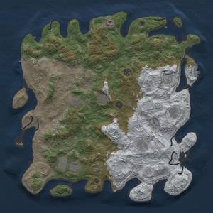 Thumbnail Rust Map: Procedural Map, Size: 4500, Seed: 23, 20 Monuments