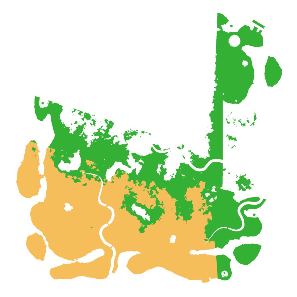 Biome Rust Map: Procedural Map, Size: 4500, Seed: 214