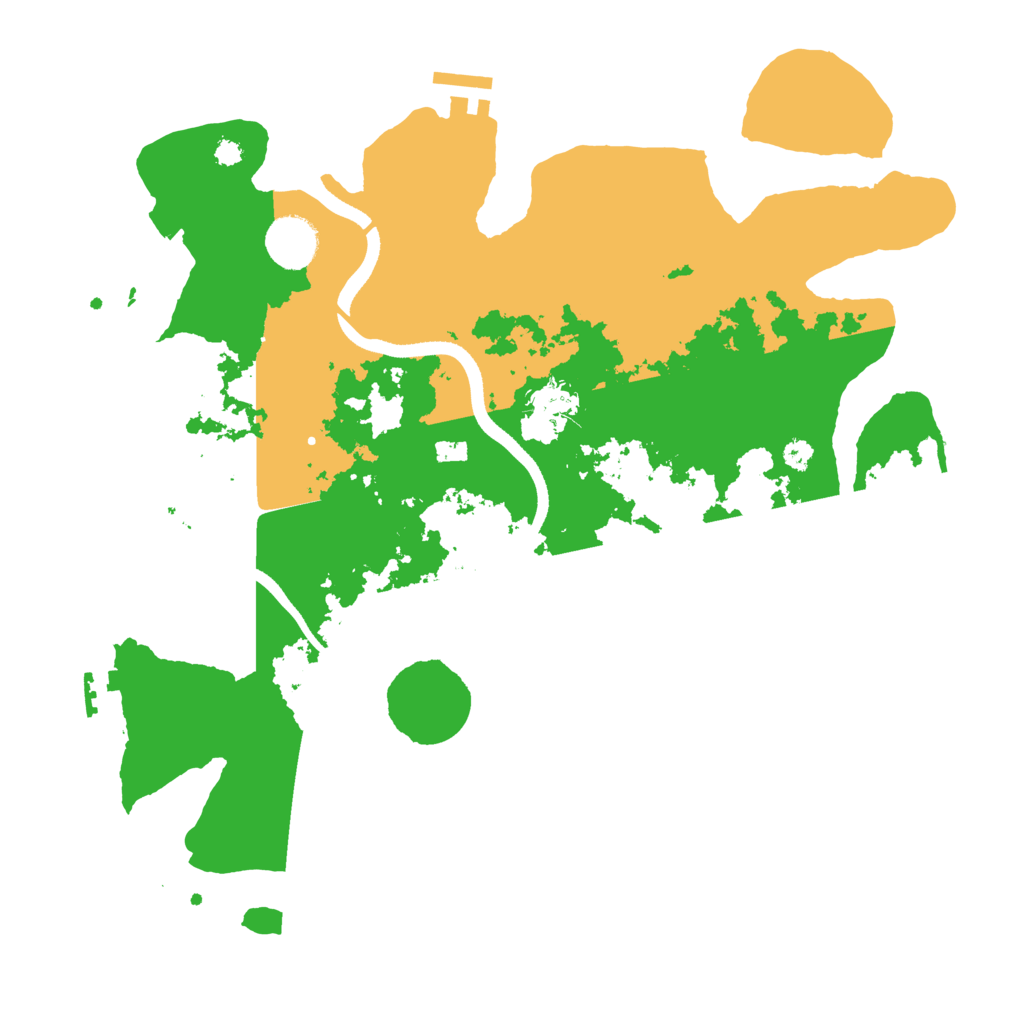 Biome Rust Map: Procedural Map, Size: 3500, Seed: 201