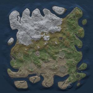 Thumbnail Rust Map: Procedural Map, Size: 4000, Seed: 914384805, 15 Monuments