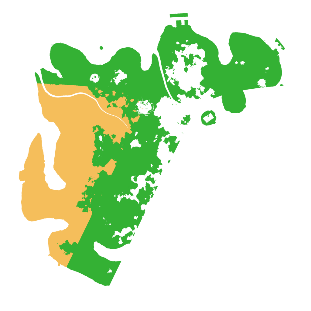Biome Rust Map: Procedural Map, Size: 3500, Seed: 258450