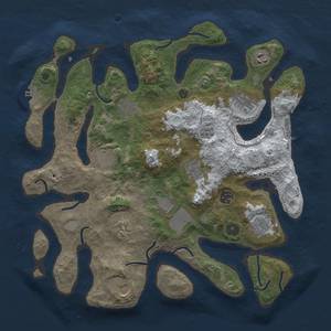 Thumbnail Rust Map: Procedural Map, Size: 3850, Seed: 614529265, 20 Monuments