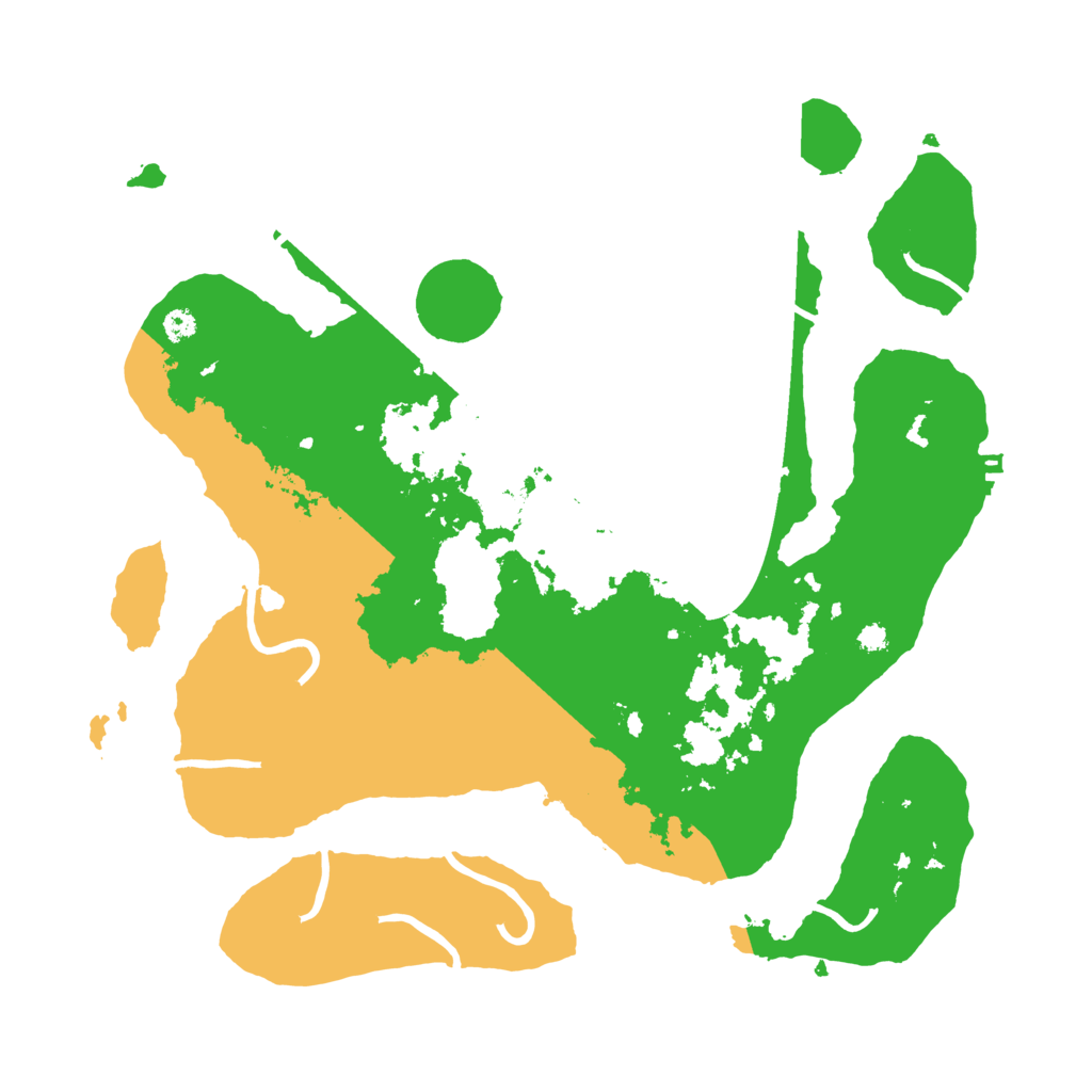 Biome Rust Map: Procedural Map, Size: 3500, Seed: 100951708