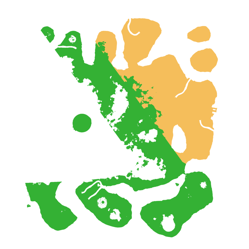 Biome Rust Map: Procedural Map, Size: 3550, Seed: 366116