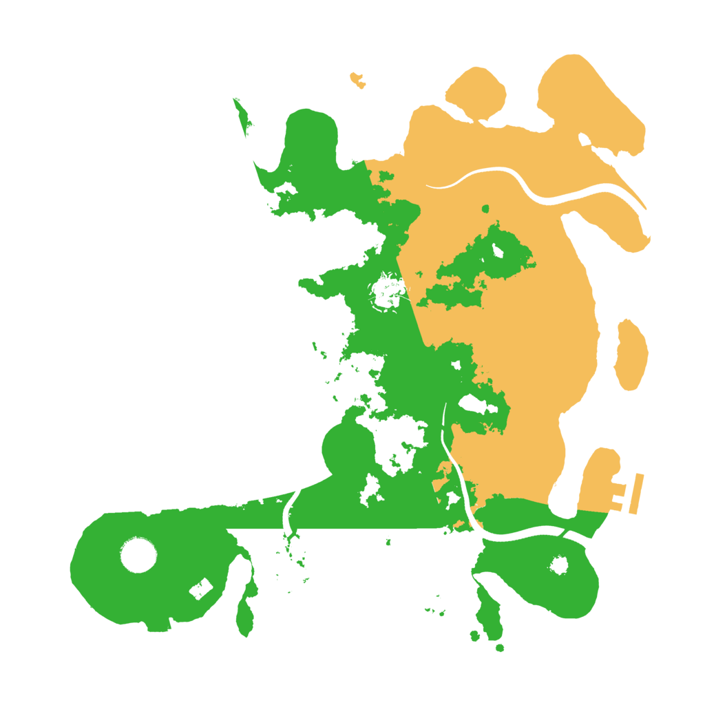 Biome Rust Map: Procedural Map, Size: 3500, Seed: 5695017