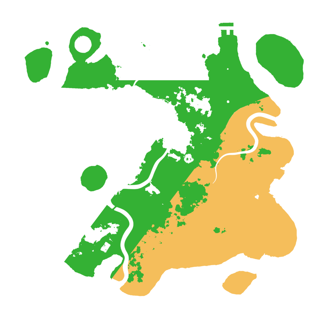 Biome Rust Map: Procedural Map, Size: 3500, Seed: 5692229